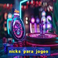 nicks para jogos de tiro