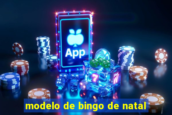 modelo de bingo de natal