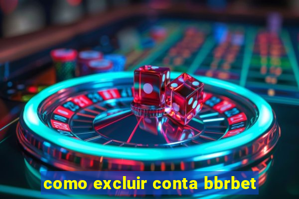 como excluir conta bbrbet